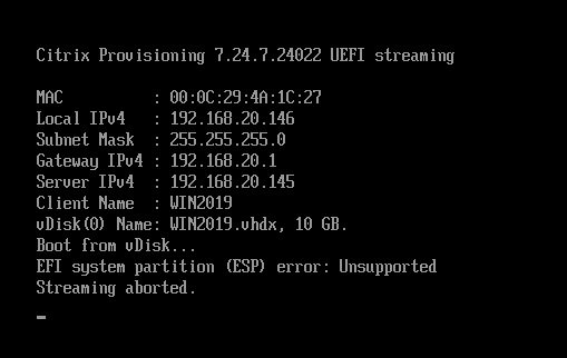 Citrix Pvs Ltsr Cu Efi System Partition Esp Error