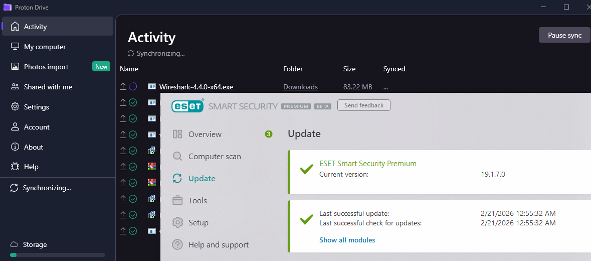 ESET breaking ProtonVPN ESET Security & ESET Smart Security