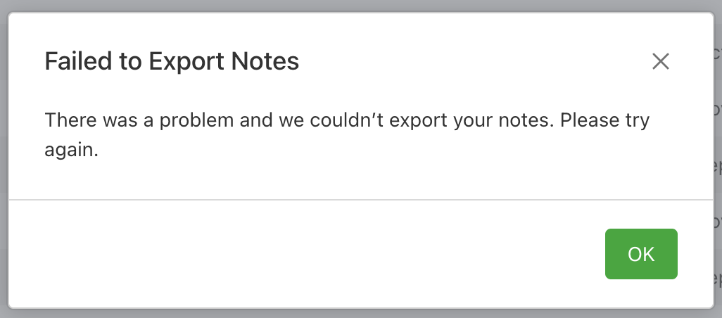 Error exporting notes/notebooks - Evernote General Discussions 