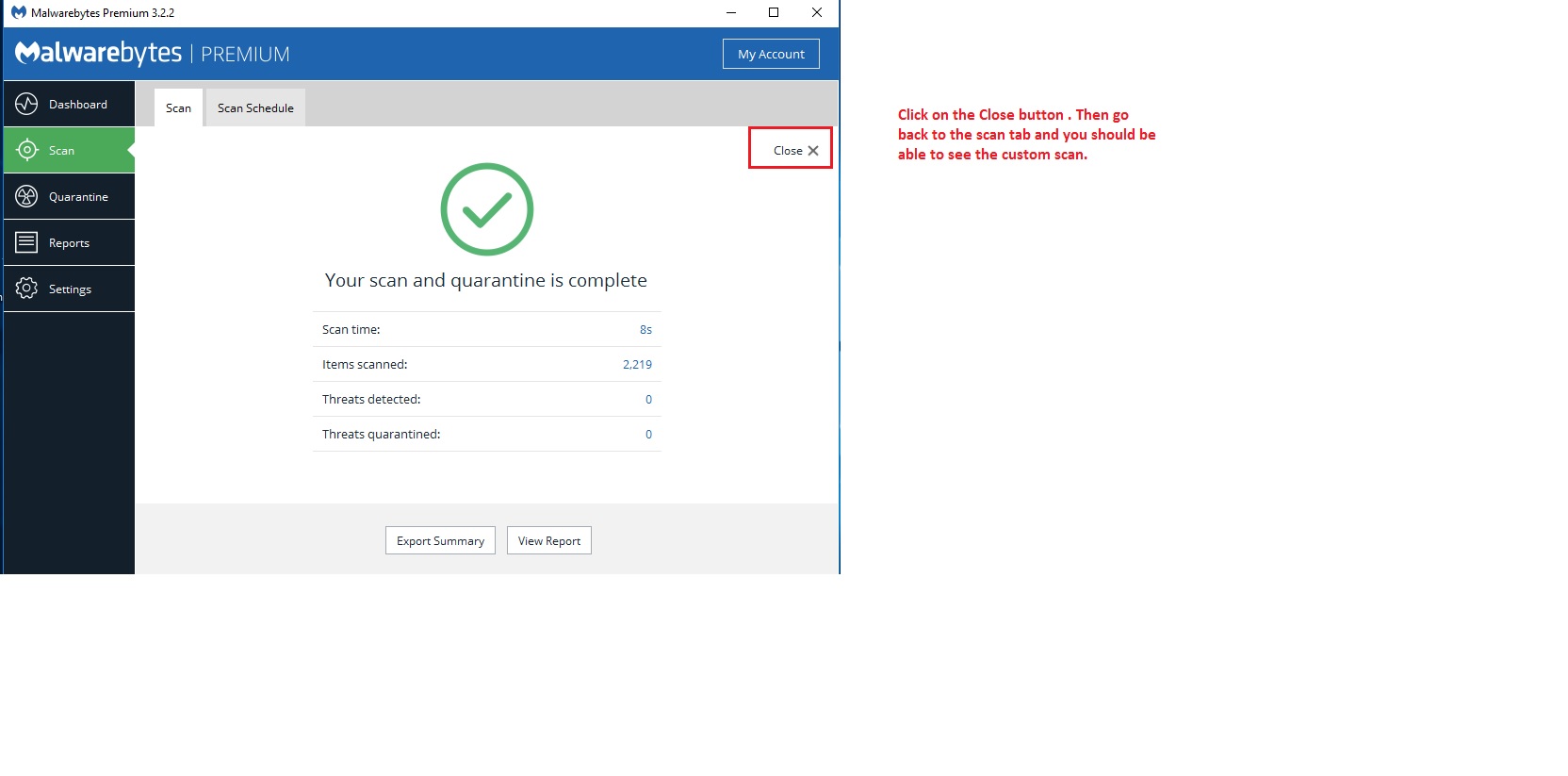 Scan tab no longer shows Custom Scan tab? - Malwarebytes for Windows ...