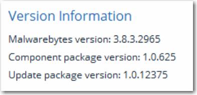 Update Package Version - Malwarebytes for Windows Support Forum ...