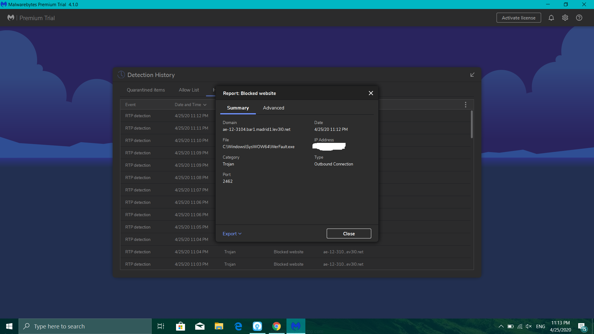 Malwarebytes is blocking a trojan from every minute - Resolved Malware ...