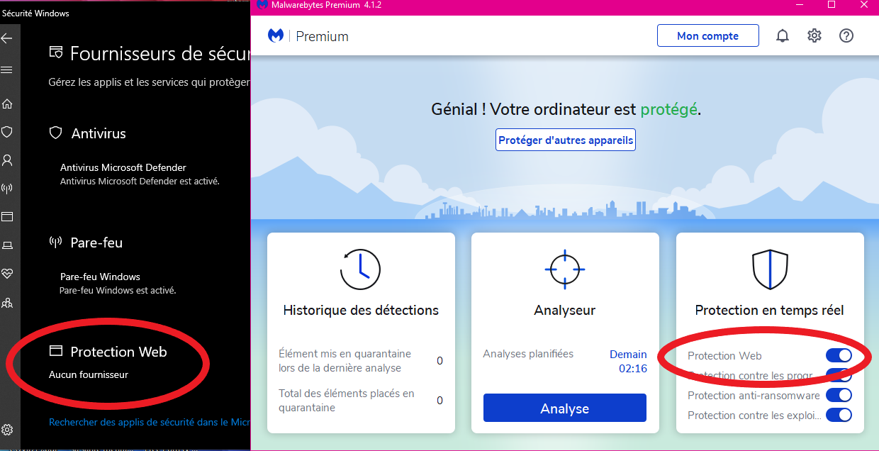 Display of MBAM in the Windows Security Center - Malwarebytes for ...
