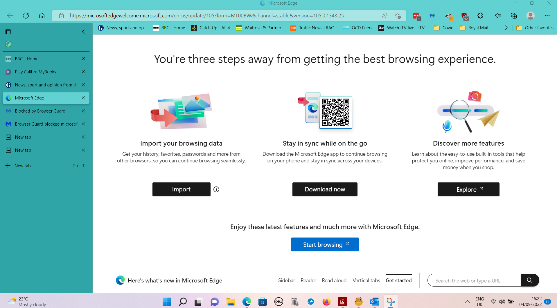Browser Guard blocked microsoft Edge startpage as Riskware after update ...