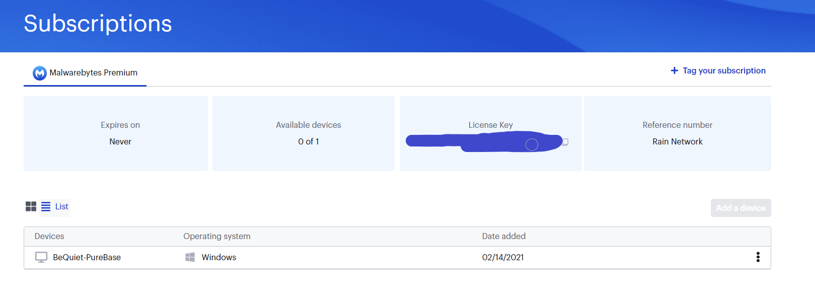 Malwarebytes Premium Lifetime license keeps disabling itself ...