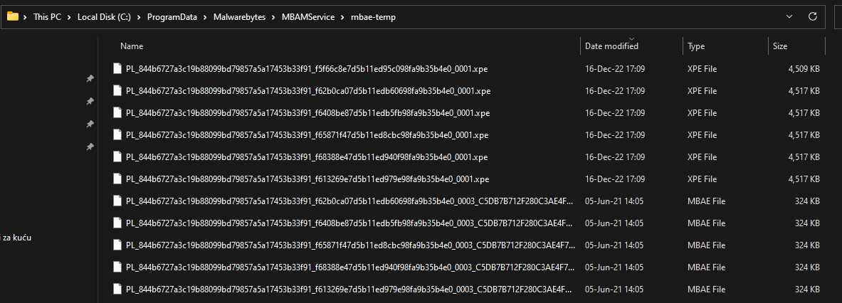 Malwarebytes using up all the space on drive - Resolved Malware Removal ...