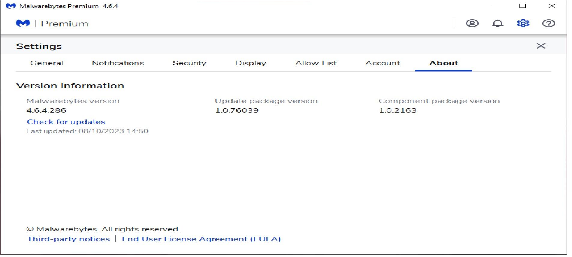 malwarebytes is up to date - Malwarebytes for Windows Support Forum ...