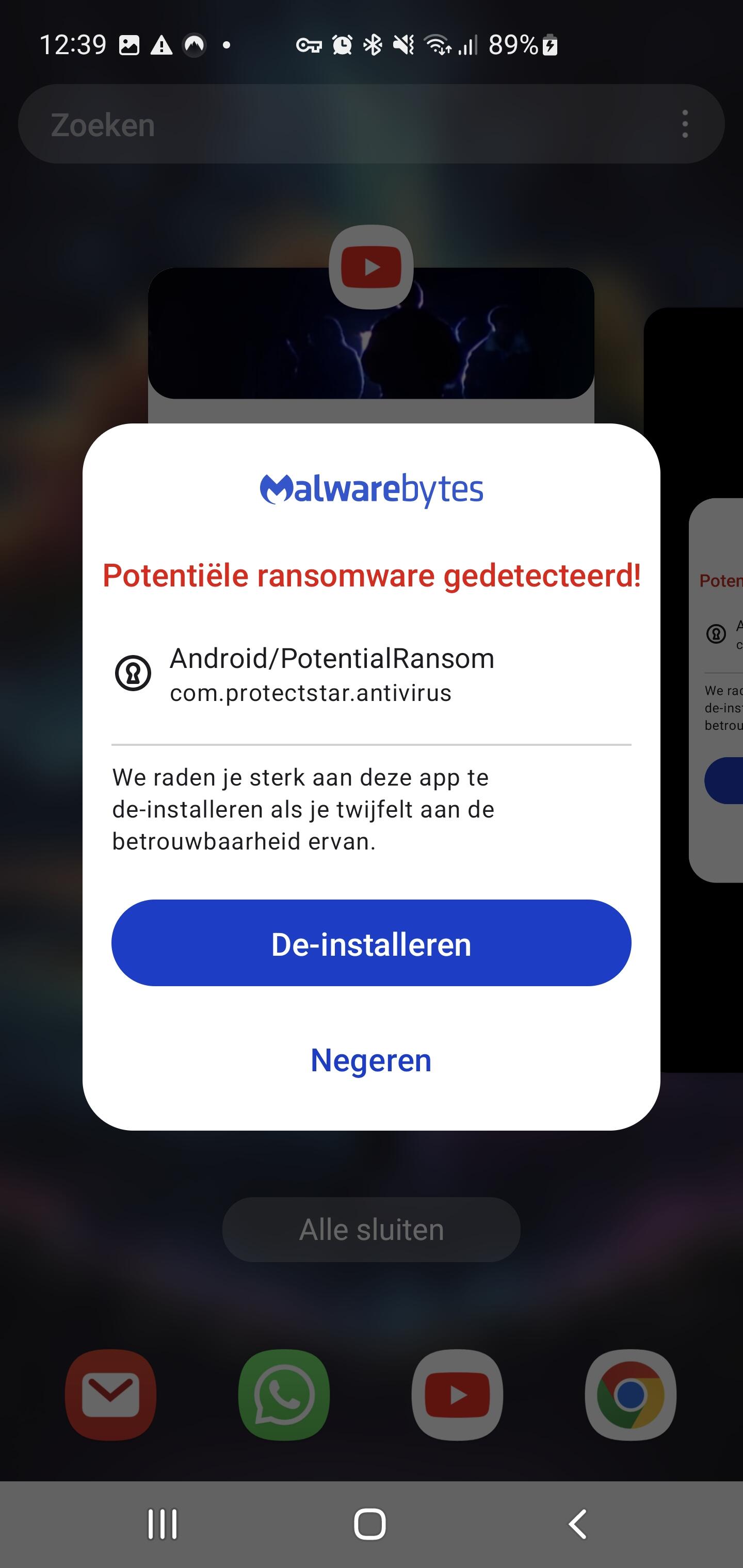 Antivirus AI by Protectstar detected falsely as ransomware Ransomware