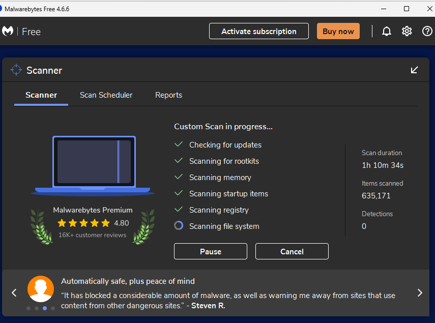are these reviews showing normal - Malwarebytes for Windows Support ...