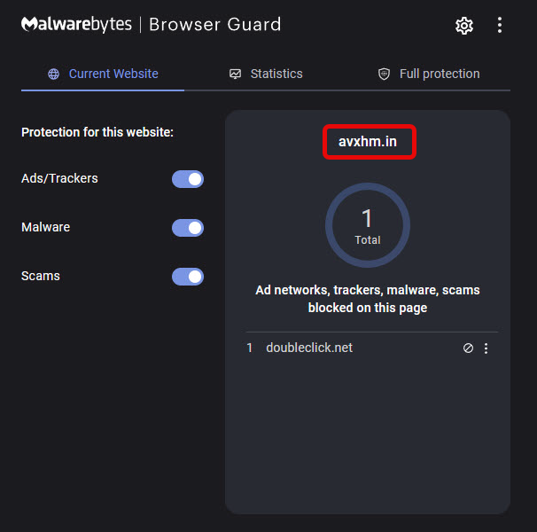 Browser Guard in Malwarebytes for Windows 11 block access to sites ...