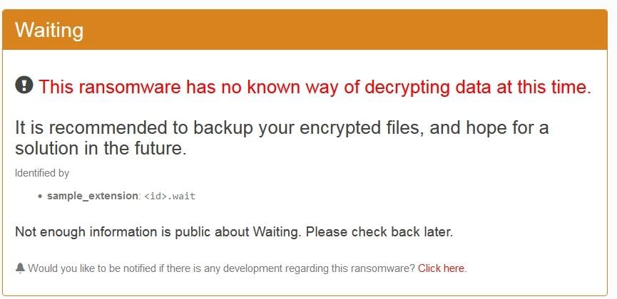 .WAIT Ransomware - Resolved Malware Removal Logs - Malwarebytes Forums