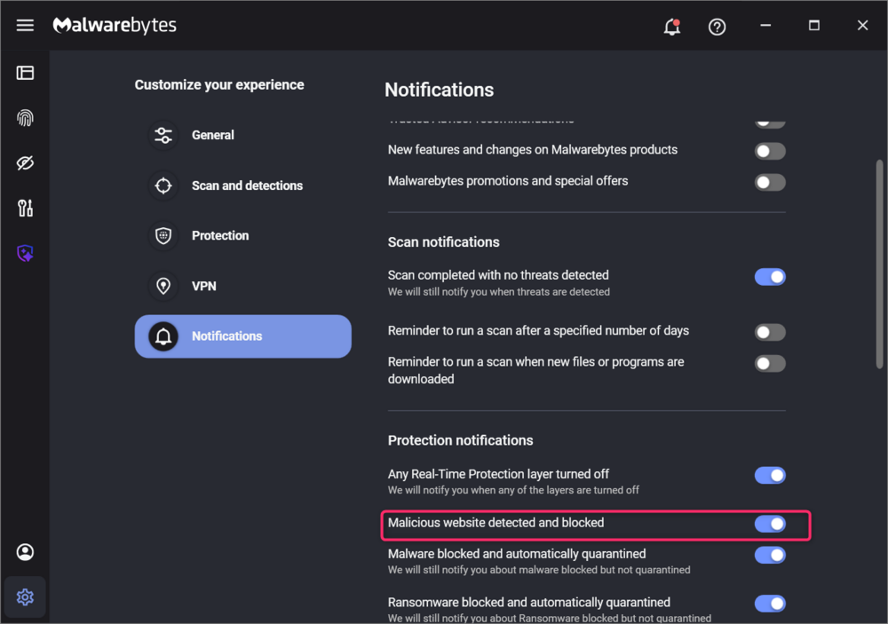 How do I close all notifications all at once? - Malwarebytes for ...