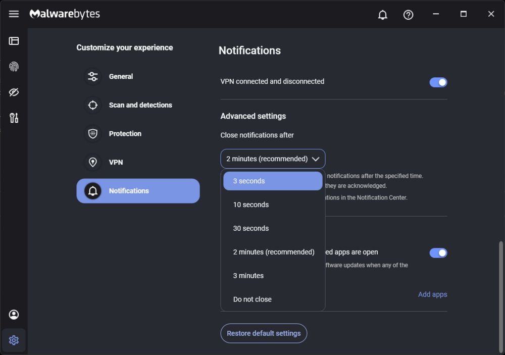 How do I close all notifications all at once? - Malwarebytes for ...