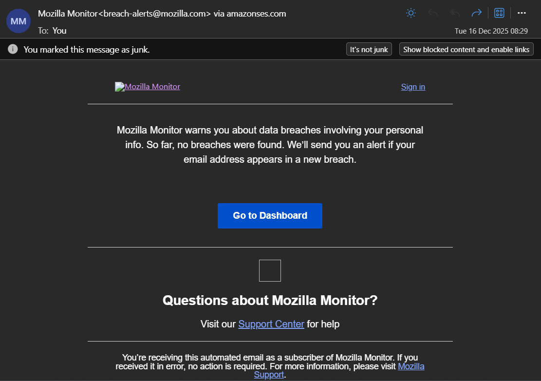 Microsoft Outlook Phishing Email - General Chat - Malwarebytes Forums