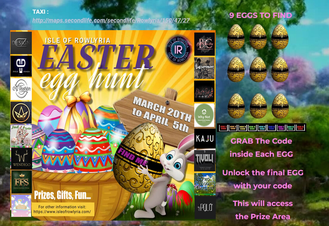 🐰 ISLE OF ROWLYRIA - Easter Hunt 🐣 - Upcoming Events and Activities ...