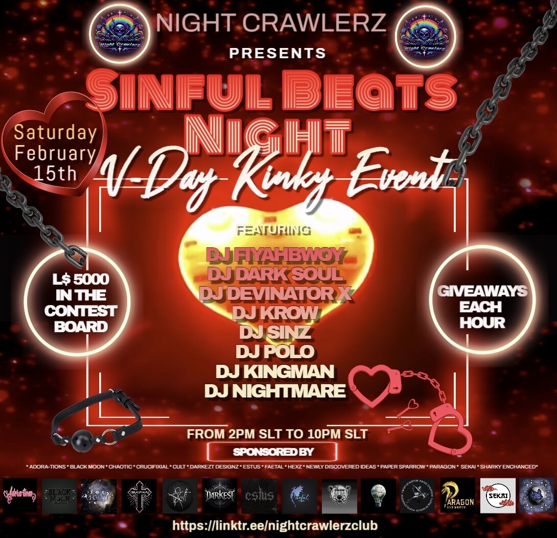 🔥💋 Night Crawlerz Presents: Sinful Beats Night FEAT. LIVE DJs | Kinky ...