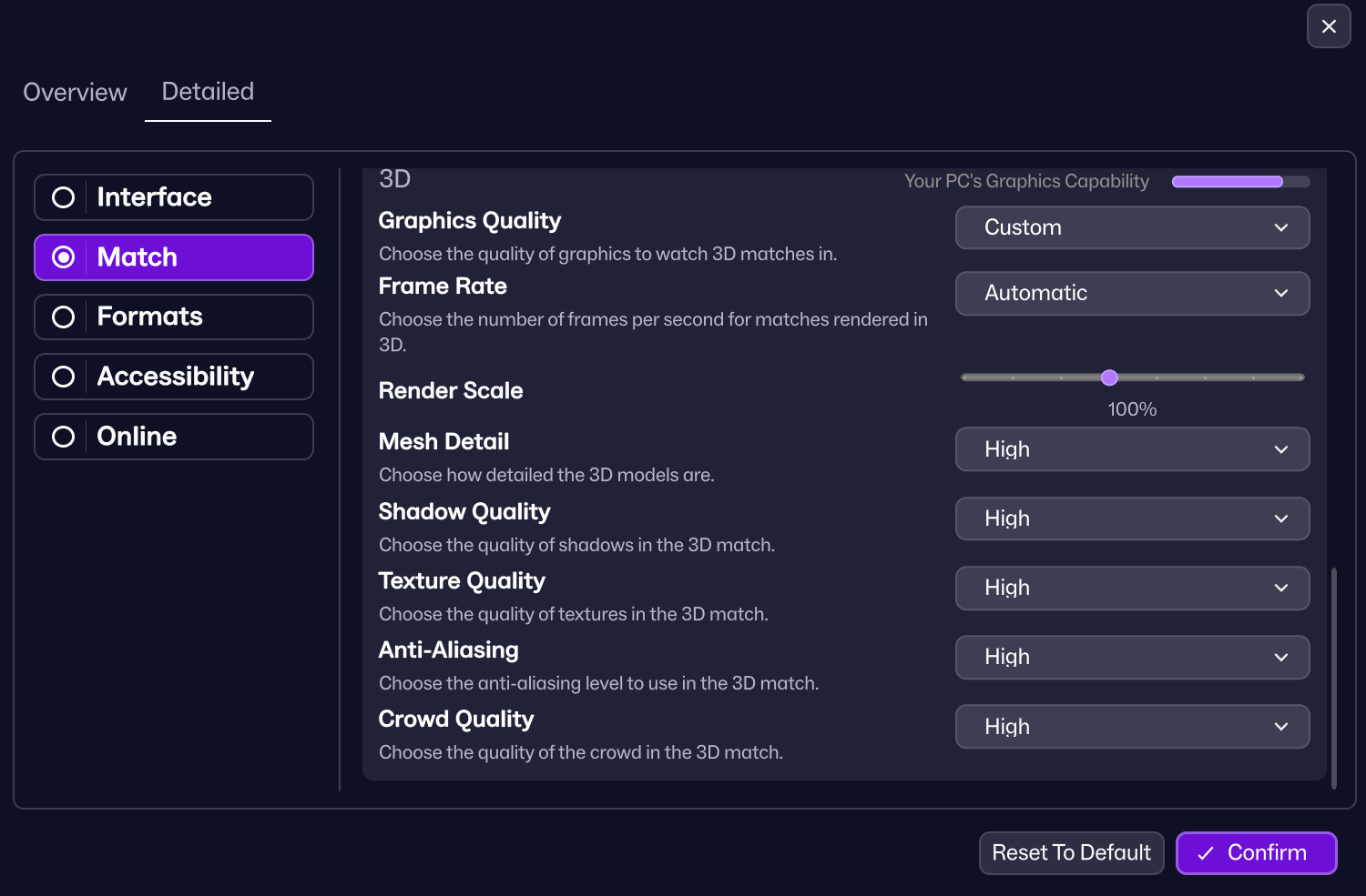 is Custom graphic setting not saving for anyone else on Console PC ...