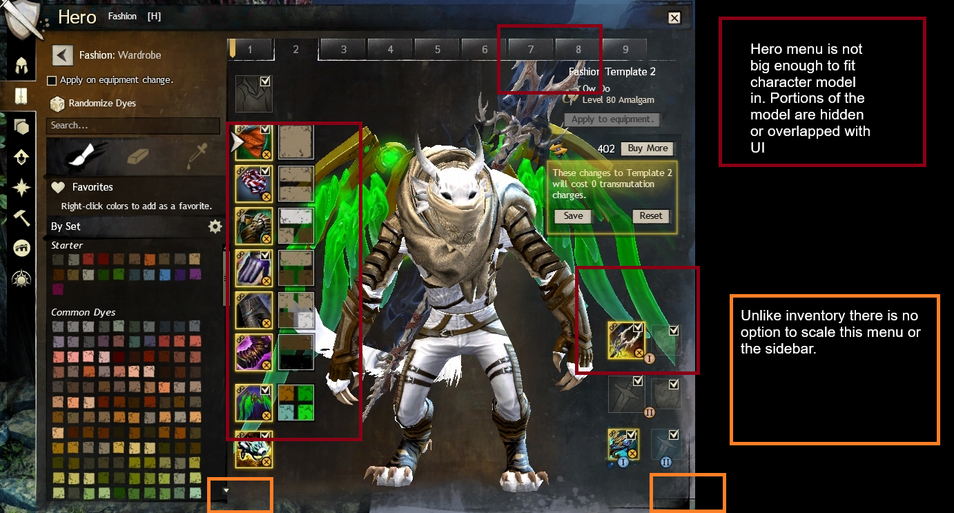 Changes to Fashion Templates Page 11 Guild Wars 2