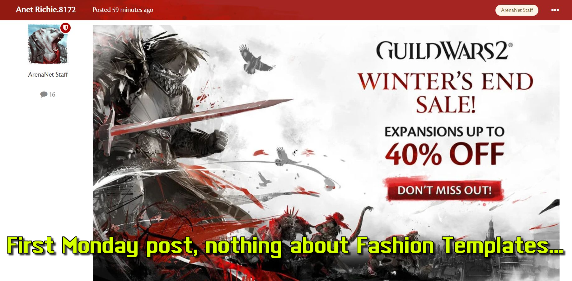 Fashion Templates are a disaster! Page 96 Guild Wars 2 Discussion