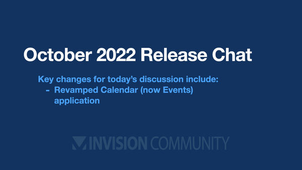 October 2022 Release