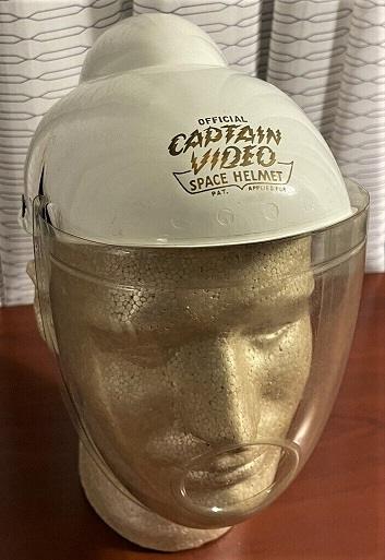 Casque D'astronaute Space Toys Rouge J & L Randall Ltd Années 1950 Figurine Vintage
