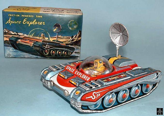 SPACE EXPLORER TANK - TOMURO - JAPAN - Toy Database - Alphadrome