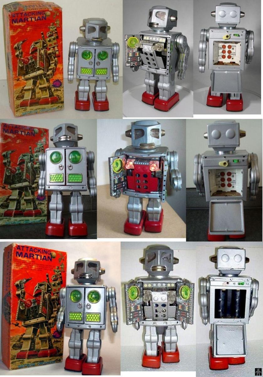 ATTACKING MARTIAN, SILVER - HORIKAWA - JAPAN - Toy Database