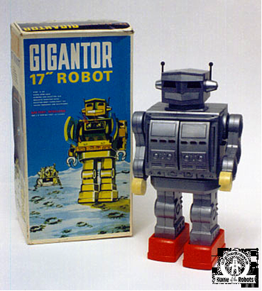 有名ブランド 定価 当時物 増田屋 GIANT SONIC ROBOT 箱付 ブリキ
