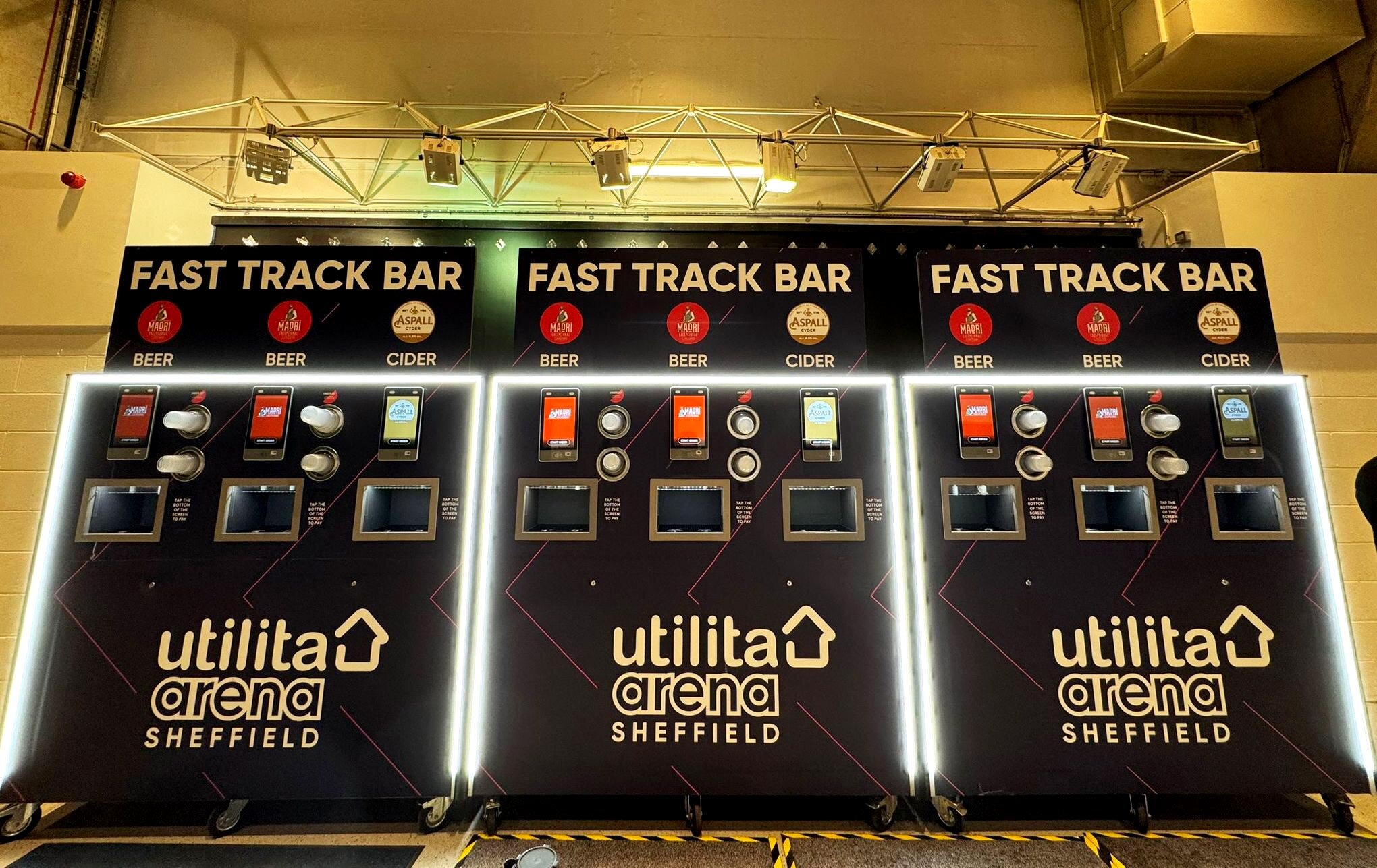 Sheffield's Utilita Arena Unveils Rapid SelfServe Bar in First Phase