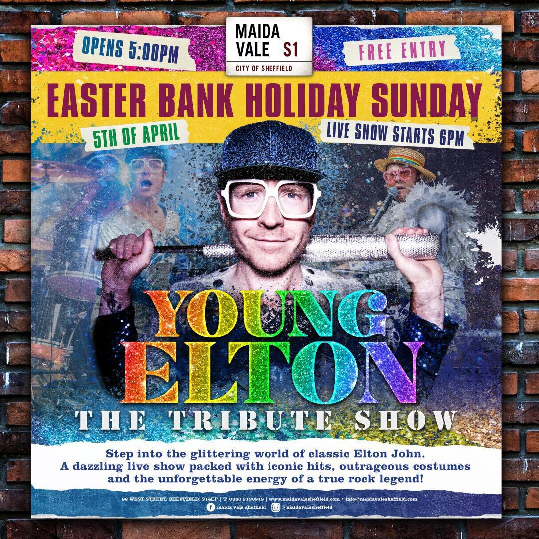 Elton John Live Tribute Show at Maida Vale Sheffield Easter Sunday 5 April