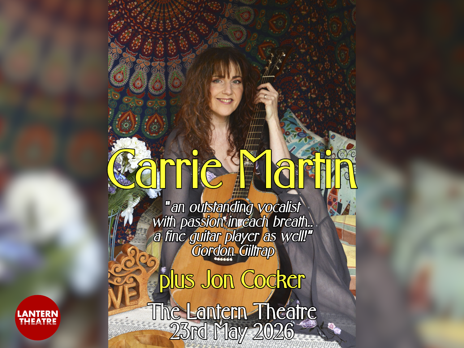 Carrie Martin (with Jon Cocker) at The Lantern Theatre - 23rd May 2026