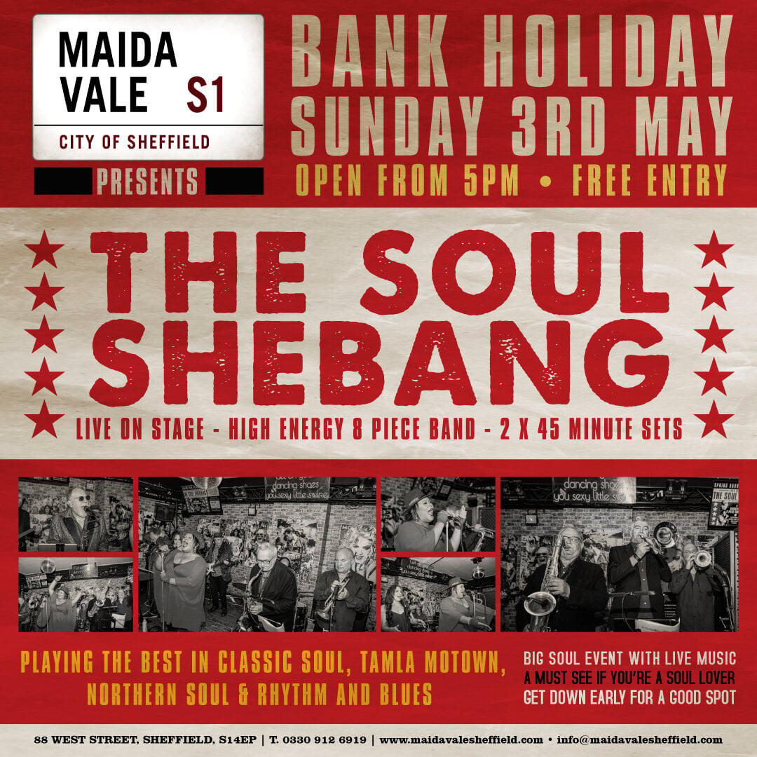 The Soul Shebang Live Soul & Motown Band at Maida Vale Sheffield