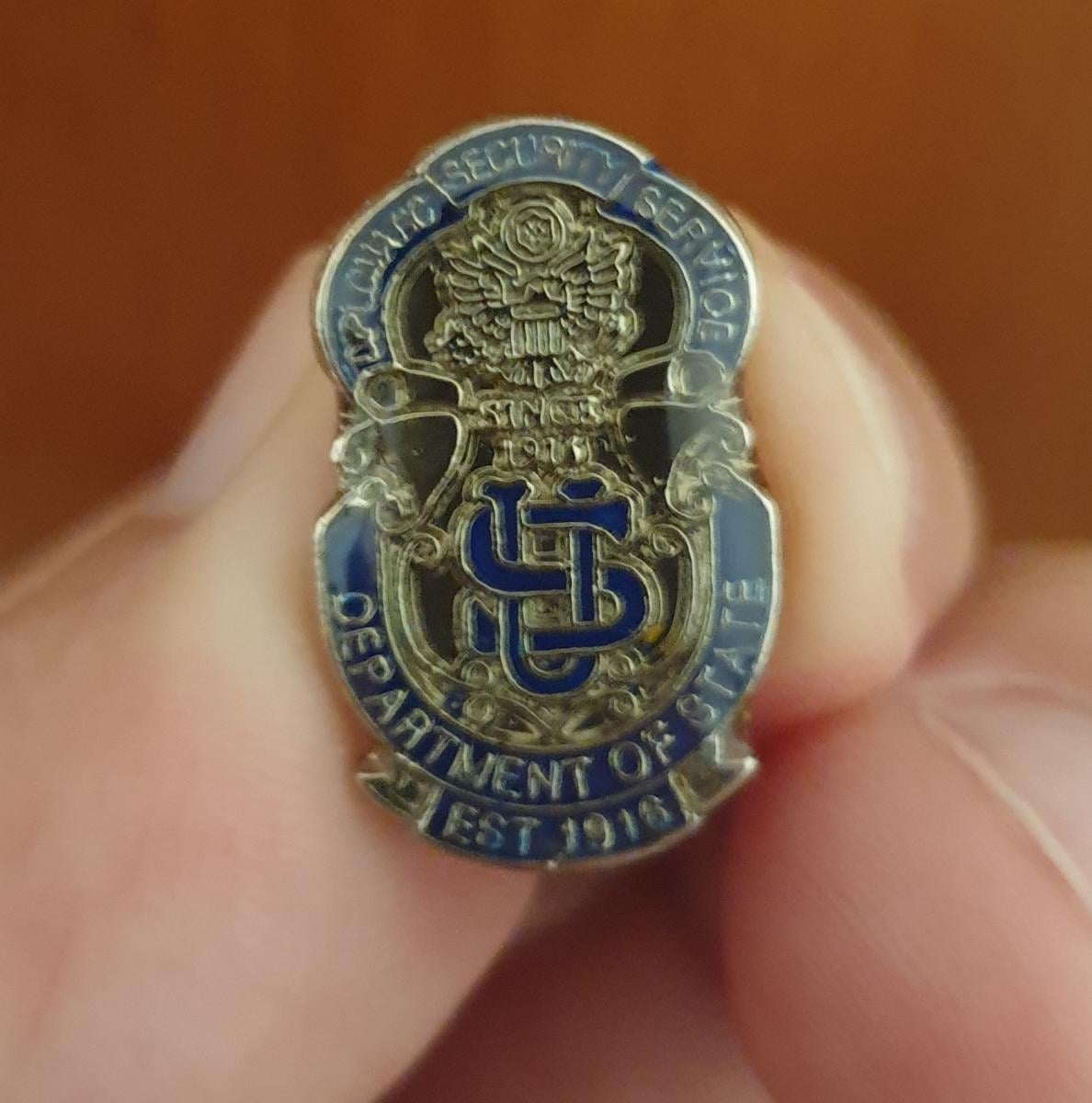 US Dept of State Special Agent's Badge 1917 - United States of