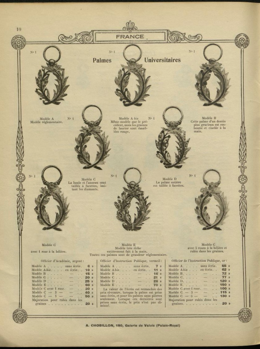 Interesting Ordre des Palmes académiques - France - Gentleman's