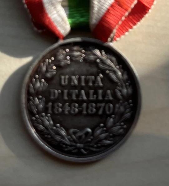 Médaille Italie Umberto I - Unita Italia 1848-1870 Signée Speranza (occasion, Bon état)