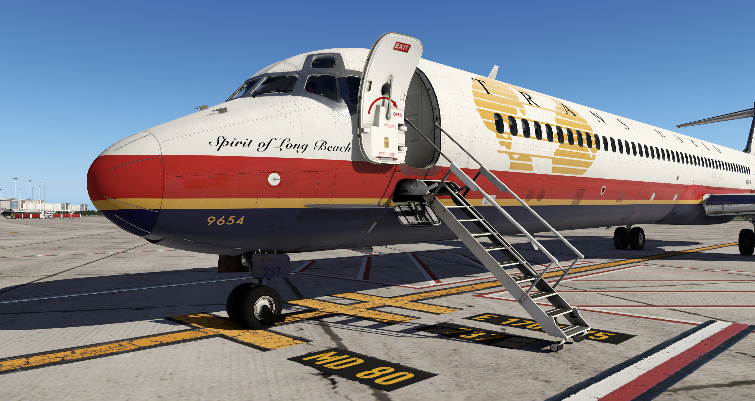 TWA (New) - Rotate MD-80 (X-Plane 11 Version) - MD-80 (Rotate