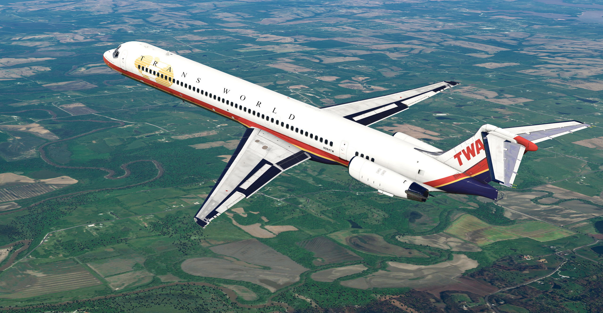 TWA (New) - Rotate MD-80 (X-Plane 11 Version) - MD-80 (Rotate
