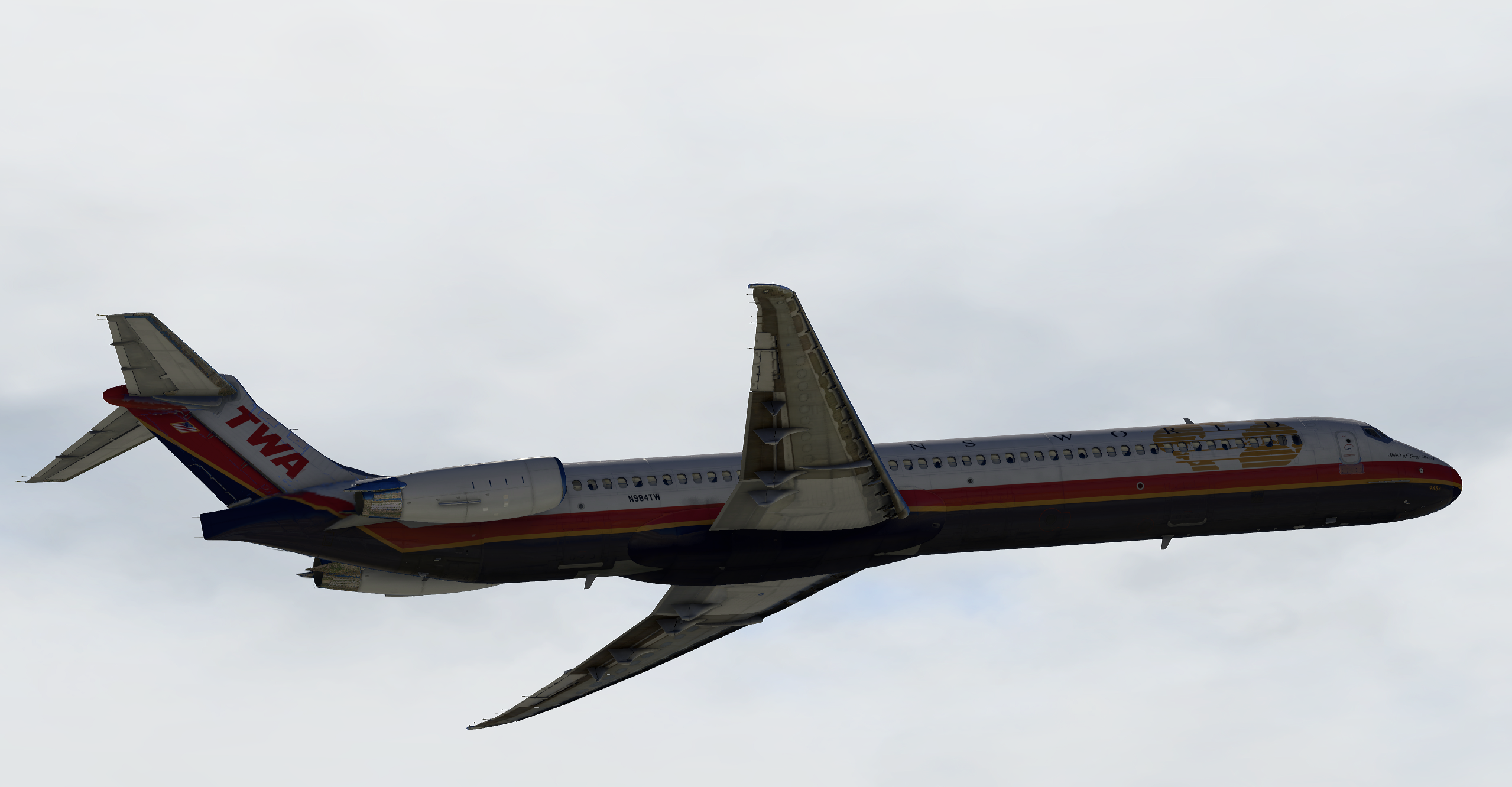 TWA (New) - Rotate MD-80 (X-Plane 11 Version) - MD-80 (Rotate