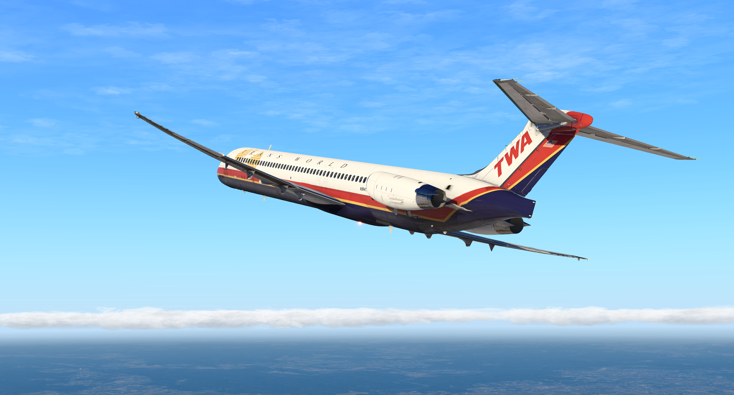 TWA (New) - Rotate MD-80 (X-Plane 11 Version) - MD-80 (Rotate
