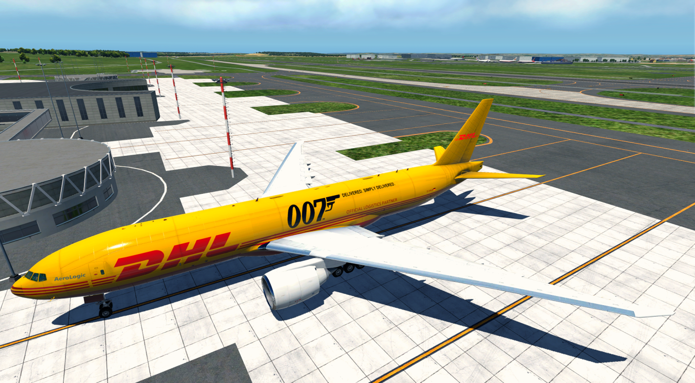 FlightFactor 777-F DHL Aerologic 007 Livery - 777 (Flight Factor