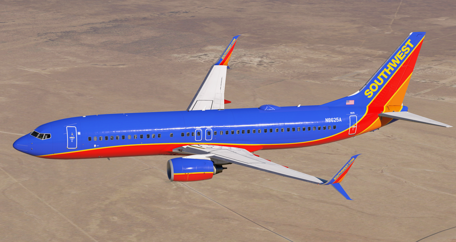 Southwest Airlines N8625A, N8301J B737-8H4 (Zibo) - 737-800 (Zibo