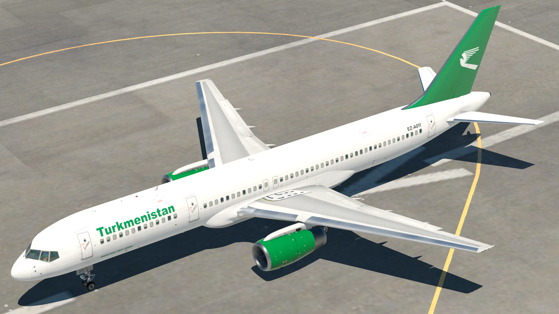 Turkmenistan Airlines EZ-A011 Flight Factor B757-200 - 757 (Flight