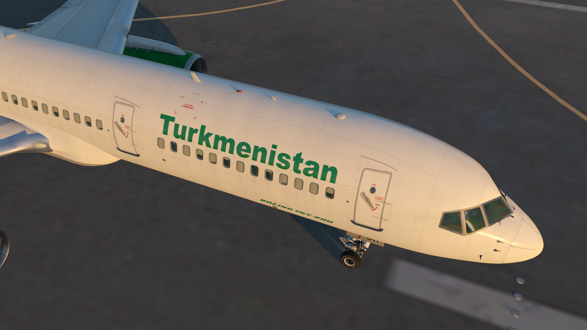 Turkmenistan Airlines EZ-A011 Flight Factor B757-200 - 757 (Flight