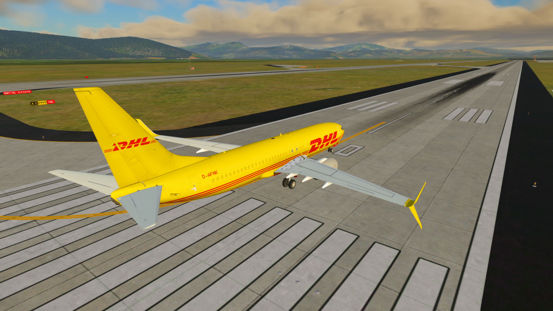 DHL for LevelUp737-800 [DHL D-AFNK] - 737-800 - Threshold