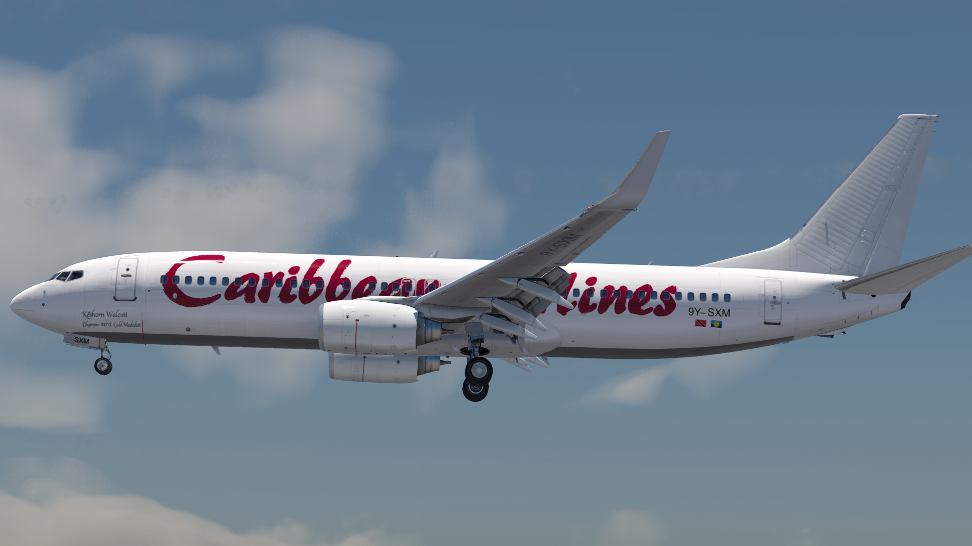 Level Up Boeing 737-800 Caribbean Airlines 9Y-SXM - 737-800