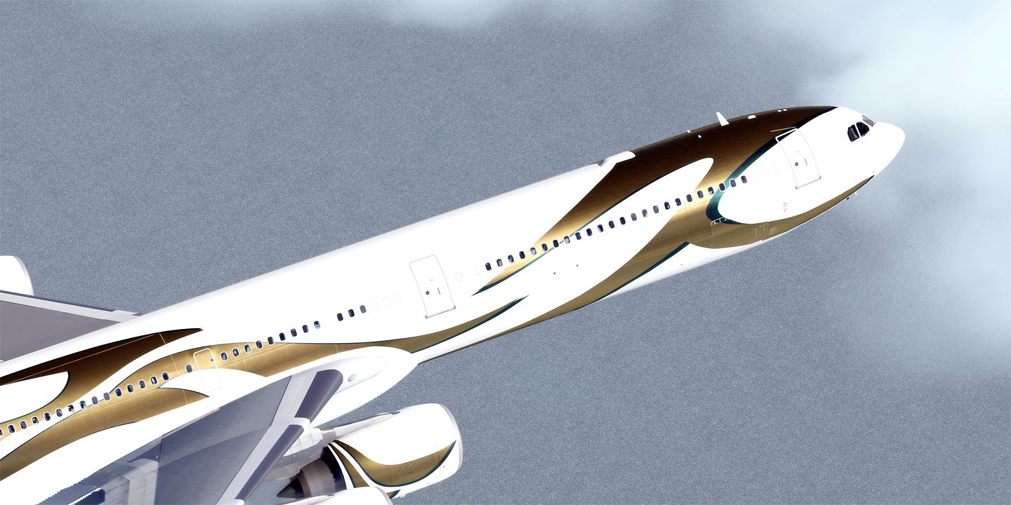Toliss A340-600 ACJ340 Saad Air VP-CCC - A340 (ToLiss) - Threshold
