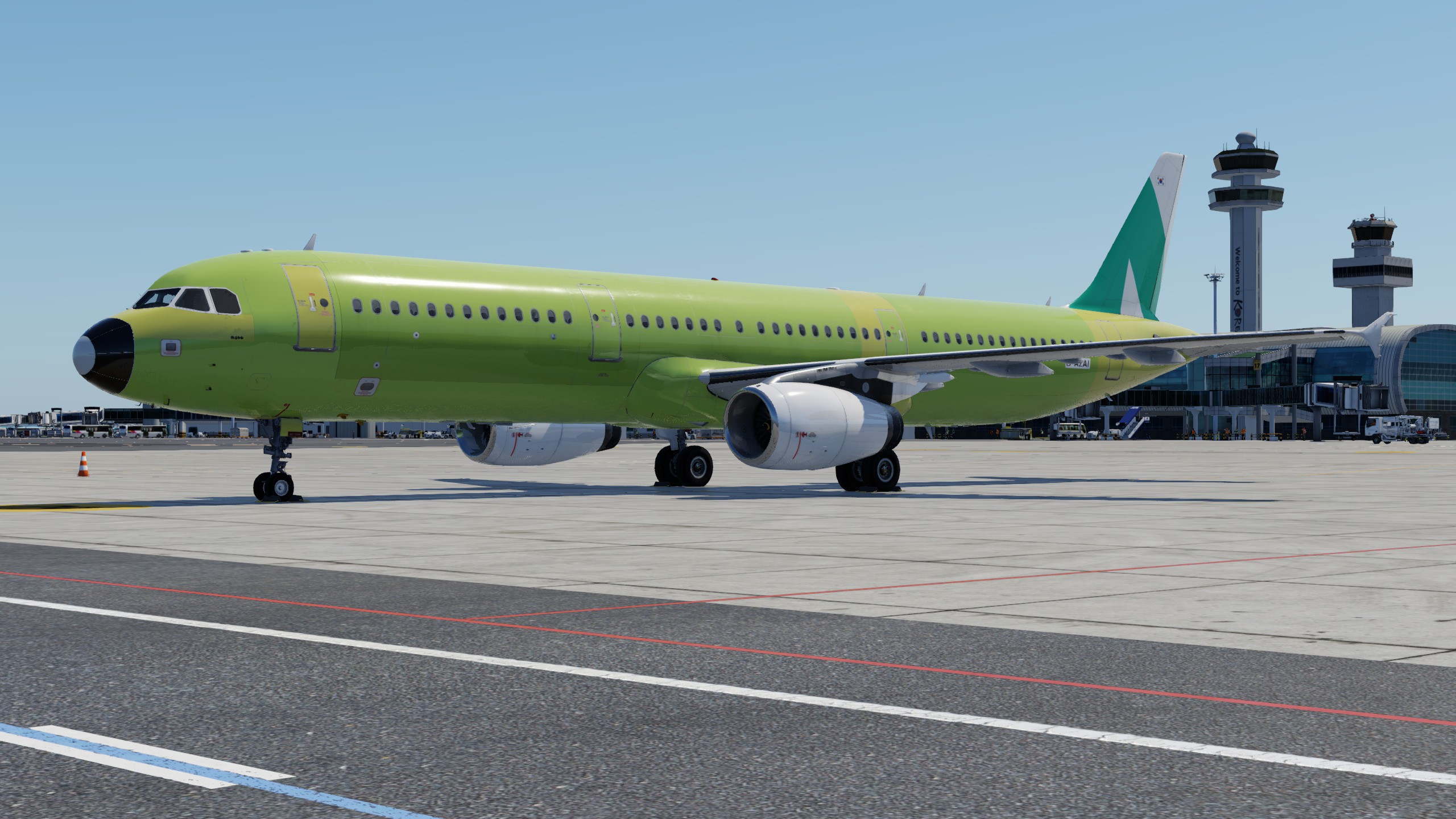 Toliss A321-200 Korea's airlines factory green liveries! - A321
