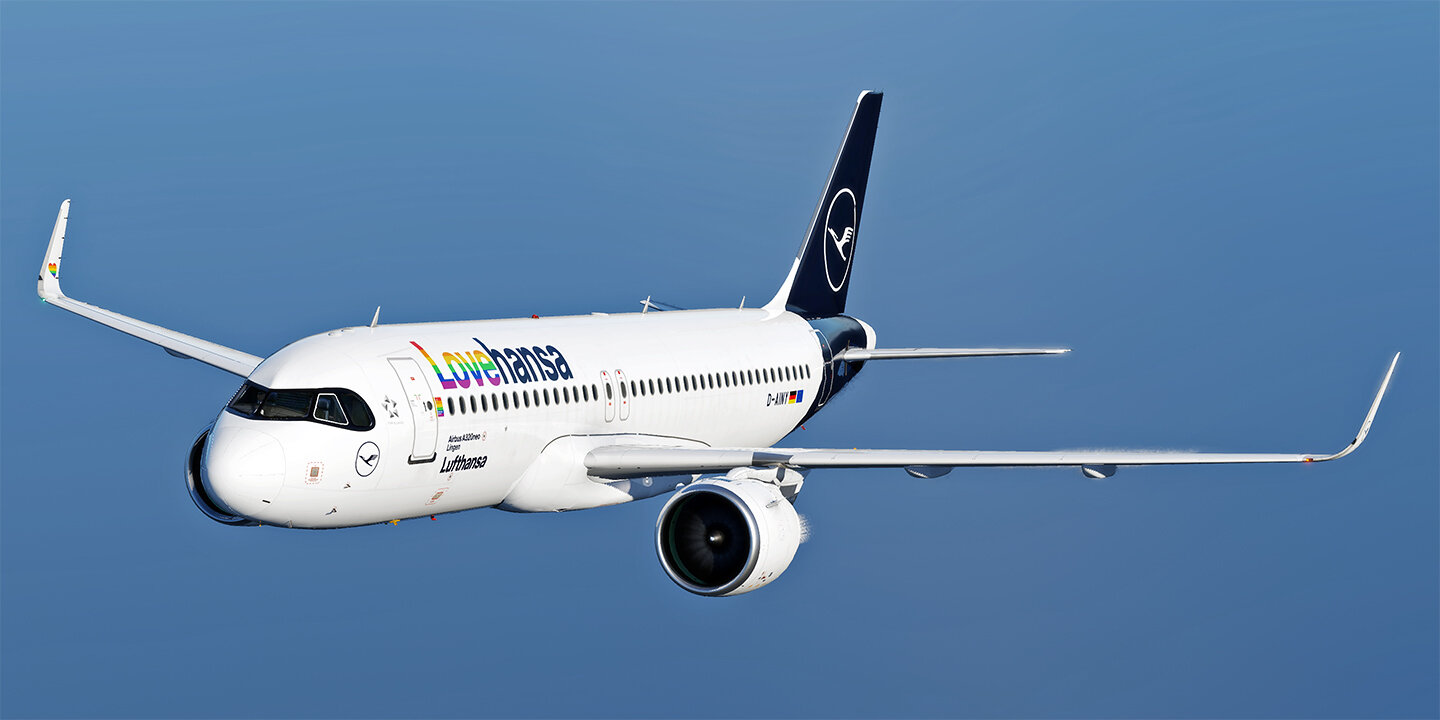 Toliss A320neo Lufthansa special liveries - Lovehansa (D-AINY) and