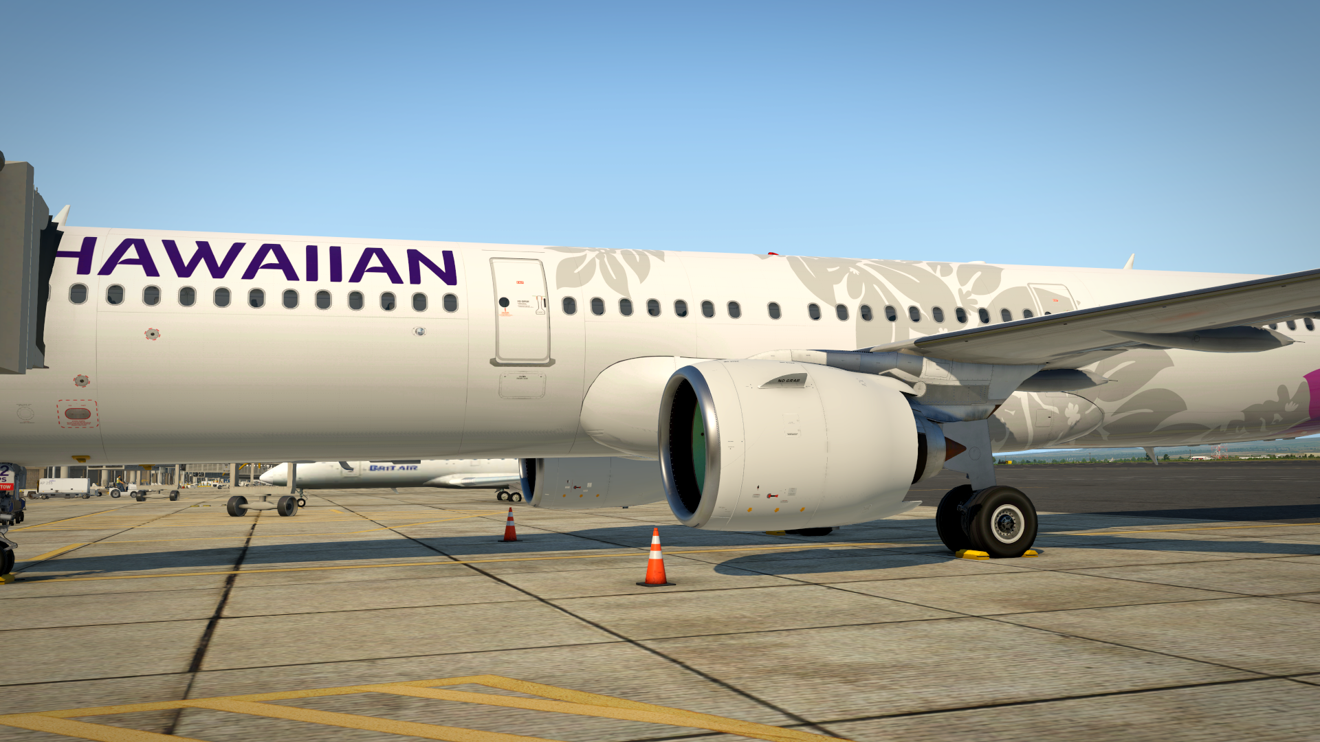 Hawaiian A321neo Carda PW mod engine textures - A321 (ToLiss