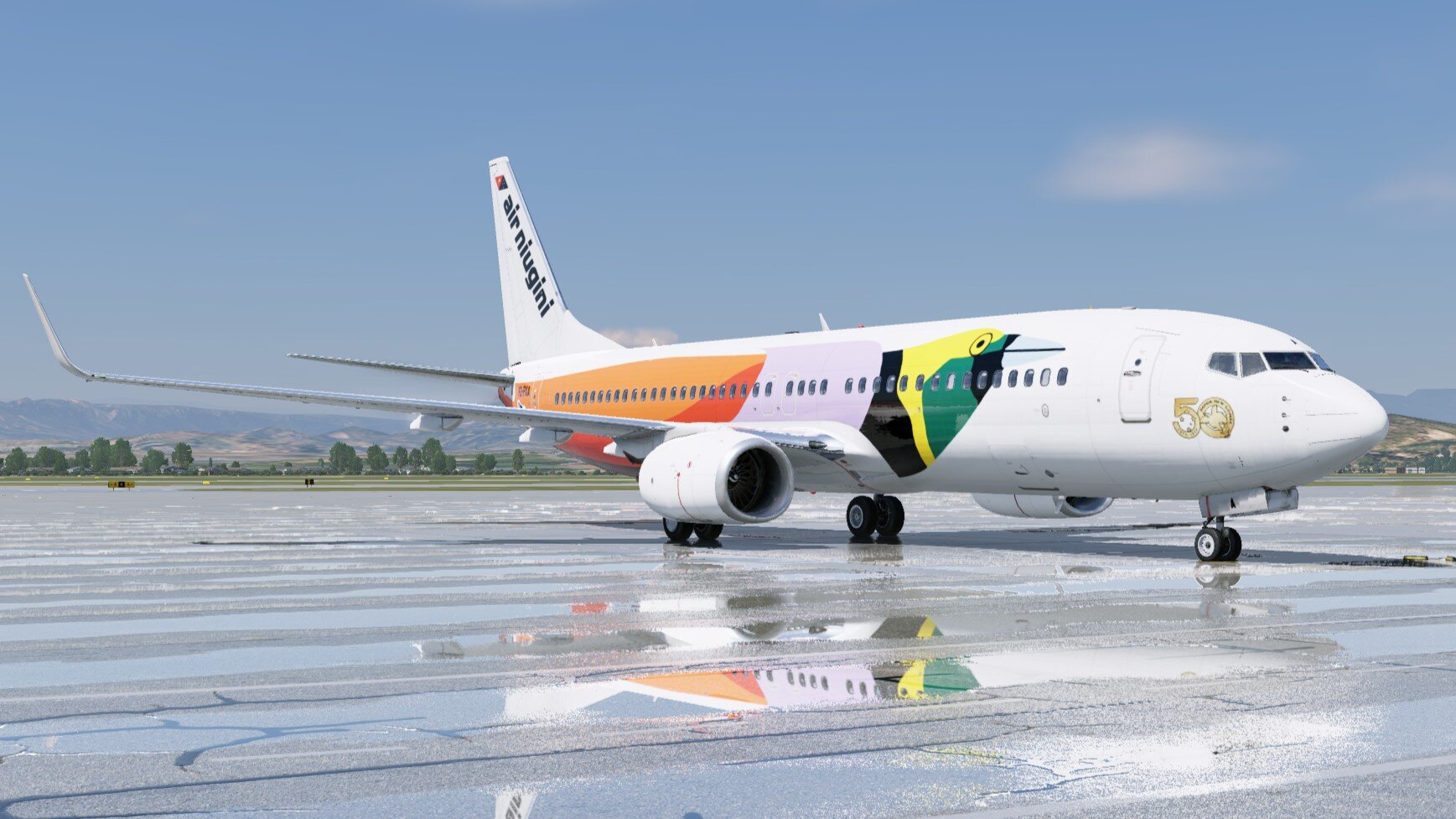 Air Niugini 50th Anniversary Retro P2-PXA for LevelUP 737-800